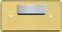 GS084747 - 1 5/8" x 3" Metal Frame Badge Magnet Gold