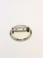 SN094468 - 1" Pin, Silver Metal Frame Disc