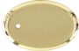 GP314998 - 1 15/16 x 2 3/4" Plastic Oval Frame Badge Gold Finish