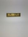 SBO94400 - Satin Brass 1/2" x 2 1/2" Metal Frame Badge