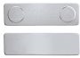 Magna-Clip 31 - 1/2 x 1 3/4 Double Post Magnet w/ Zinc Finish and Adhesive